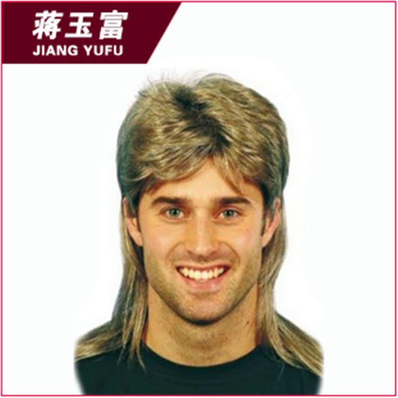 Stylish Cosplay Fake Hair Short Length Anime Carp Men's Wig for Party And Festival Any Skin Color And Face Type Suitable