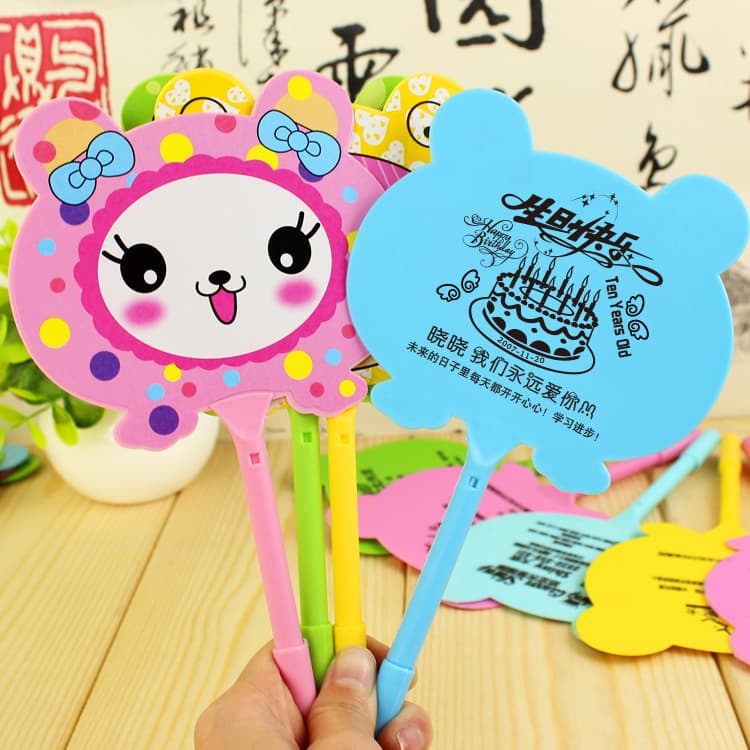 New bagless fan-shaped ballpoint pen, cute cartoon pen, creative and personalized student pen, Korean stationery wholesale.