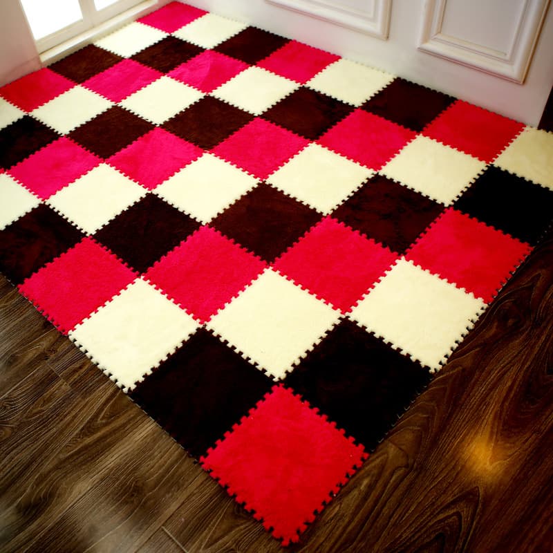 Eva Foam Puzzle Mat Interlocking Carpet Tiles For Bedroom Living Room Crawling Mat Tatami Floor Plush Surface