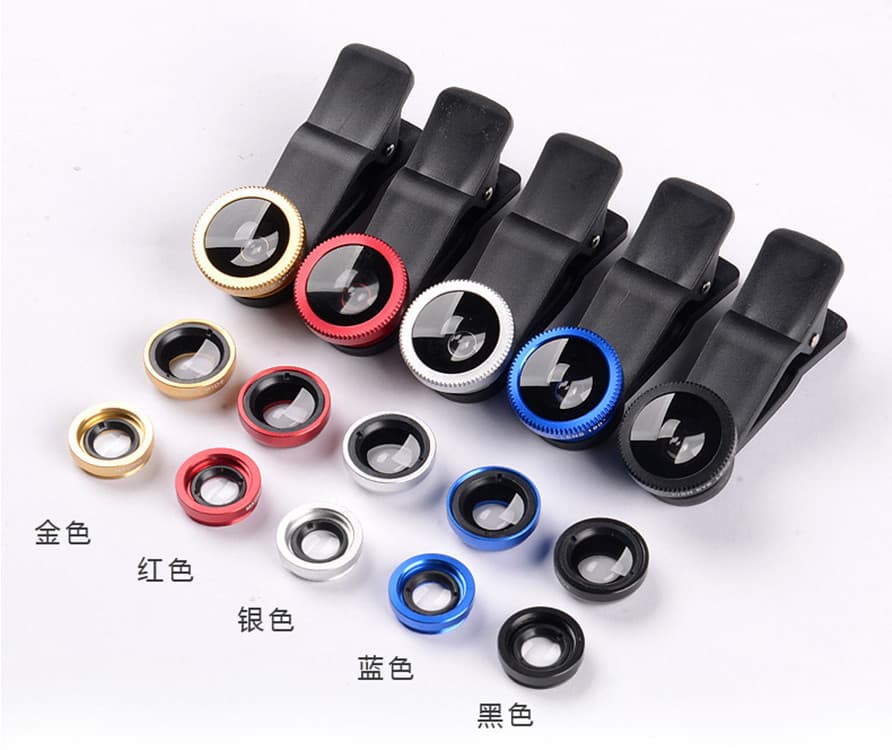 Special Effects Selfie Phone Lens Kit - External Camera with Wide Angle, Macro, and Fisheye 3-in-1 Set