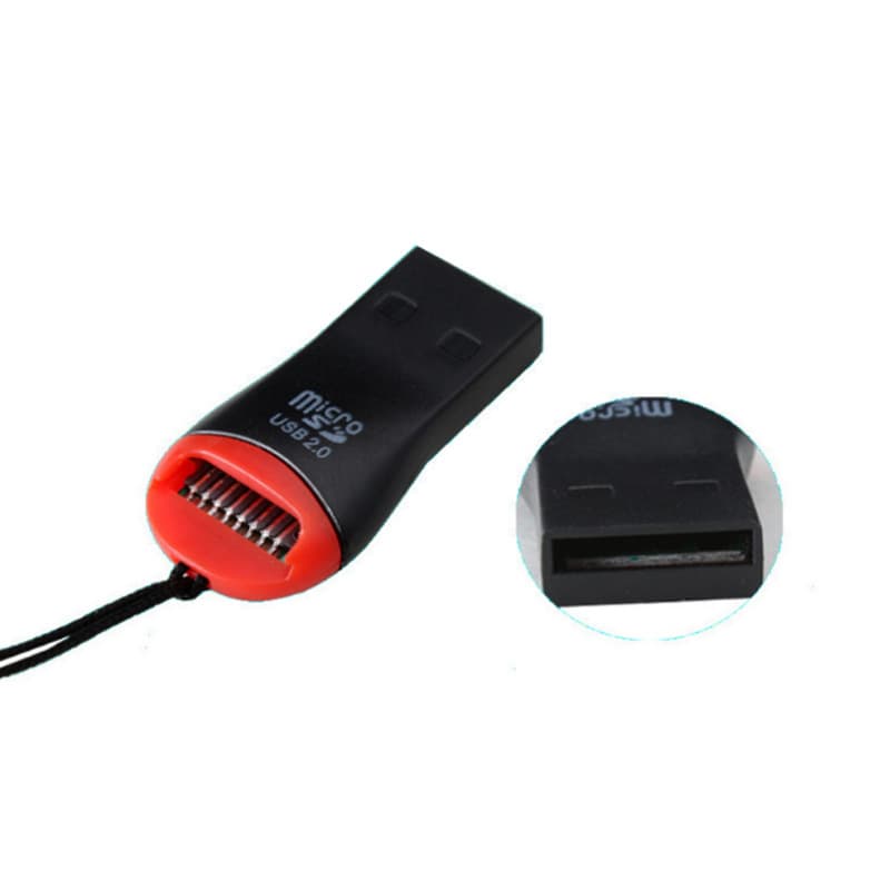 Factory Direct Whistle Card Reader Lipstick Mini MICRO SD High-Speed Version USB 2.0 TF Card Reader