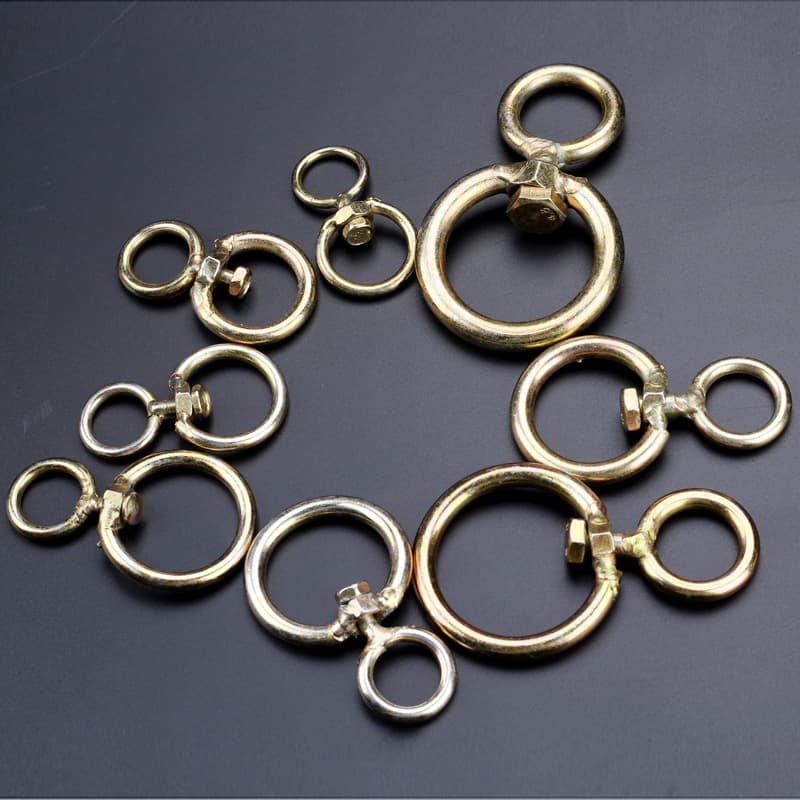 ♔Linyi wholesale of various models of chain links, dog leashes, swivel rings, rotating iron rings, colorful universal swivel rings, connecting rings