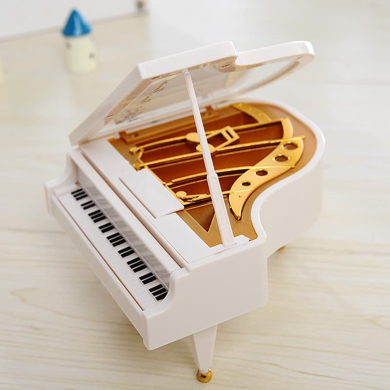 Small Piano Music Box Gift for Children Friends Classmates Birthday Living Room Bedroom