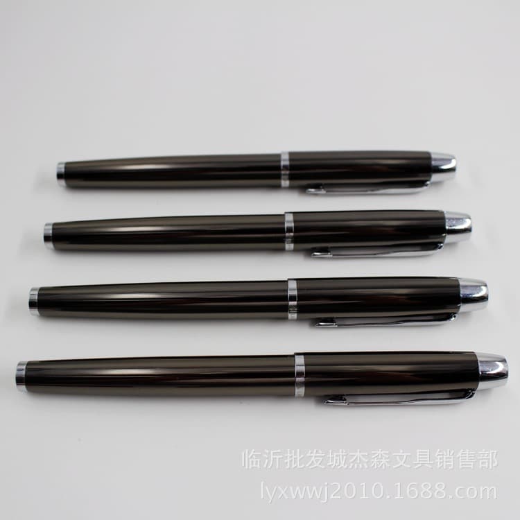 Lanbitou Fountain Pen Gun Black Metal Calligraphy Pen with Fine and Broad Nibs