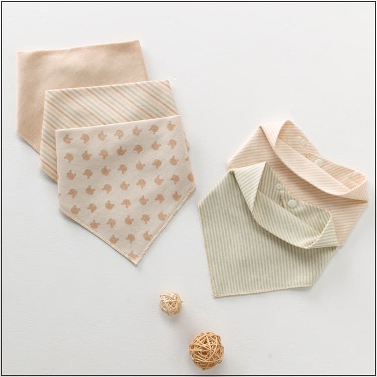 Baby Products Baby Drool Bib Colorful Cotton Triangle Bib Cotton Drool Catcher Square Towel Cotton Bib