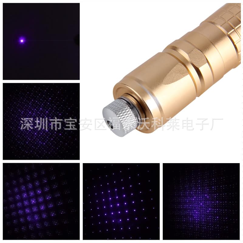 Cross-border special supply of spot 018 blue-violet laser flashlight starry sky laser pen anti-blue light glasses test