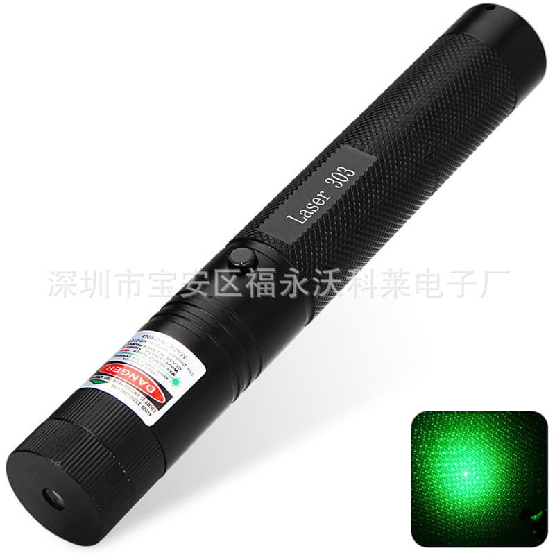 Laser303 high power laser flashlight green starry sky single point laser indicator light sand table sales explanation pen