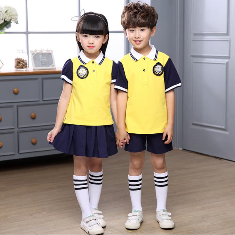 New Summer Children's Class Uniform Kindergarten School Uniform Set Graduation Two-Piece Parent-Child