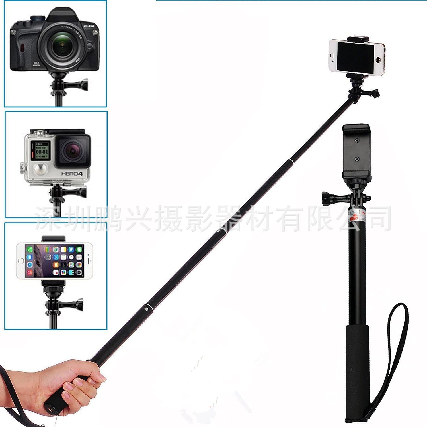 GoPro13 Accessories DJI Accessories Phone DSLR Camera Live Streaming Tripod Selfie Stick