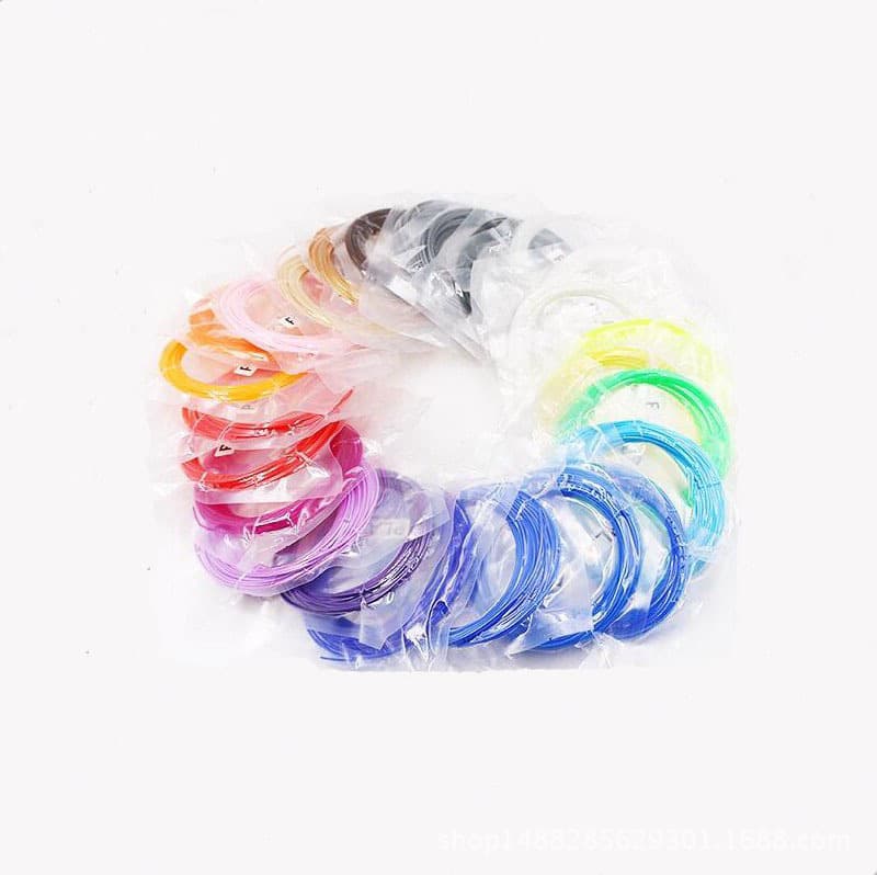 Wholesale 3D printing pen 10-meter roll PLA consumables, vacuum packaged. PLA consumables are odorless.