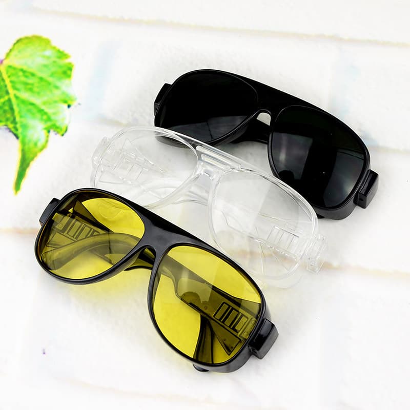 Work Plain Lens Glasses, Dust, Sand, and Wind Resistant, Windproof Riding Impact Resistant Labor Safety Glasses, Protective Eyewear