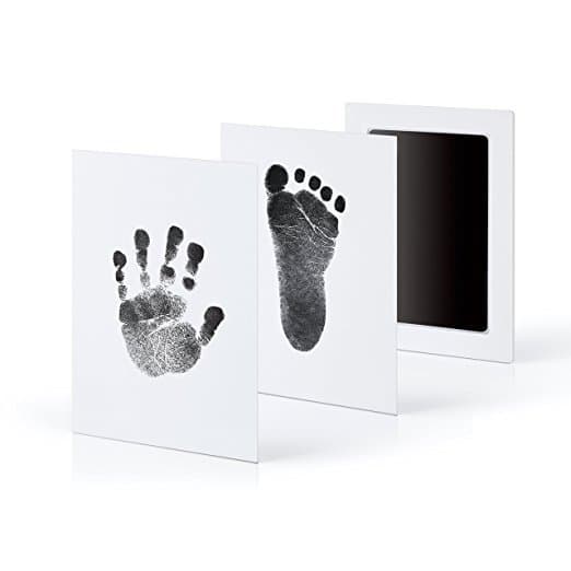 Newborn shrine bath products: baby hand and foot print station, no-wash ink, no need to wash hands or feet.