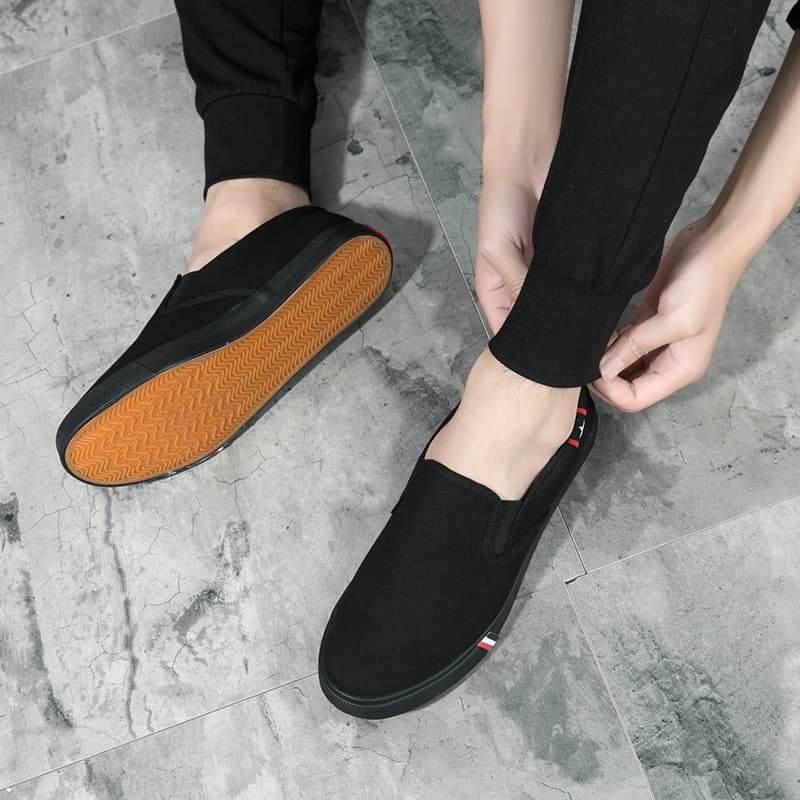 Men's Canvas Shoes Casual Style Low Top Lace-up Shoes Breathable Comfortable Suitable For Daily Wear