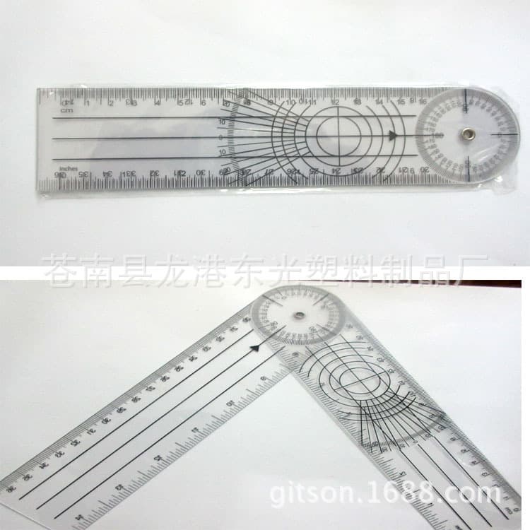 Processing stock Transparent PVC ruler Orthopedic ruler Medical gift ruler Sliding ruler Folding ruler Printed LOGO