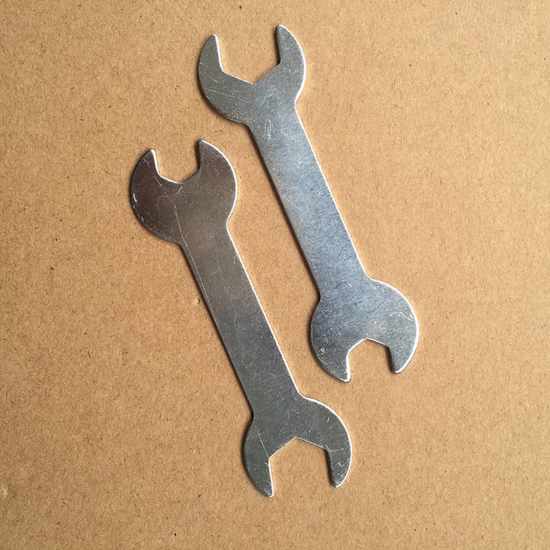 Double-end wrench, stamped small wrench, open-end iron wrench, direct supply of cheap double-end wrench hand tools