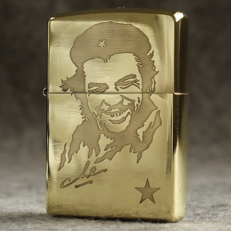 Zippo Windproof Kerosene Lighter 204B Brass Etching Che Guevara Business Gift