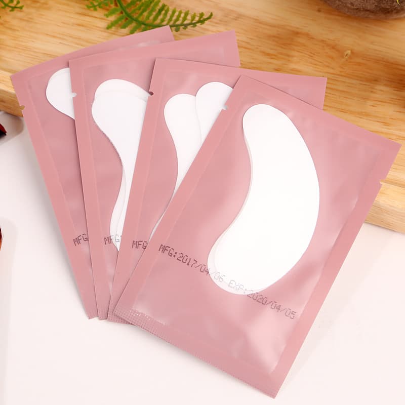 Wholesale eyelash extension patches, lower lash pads, moisturizing eye masks, pink eyelash extension patches