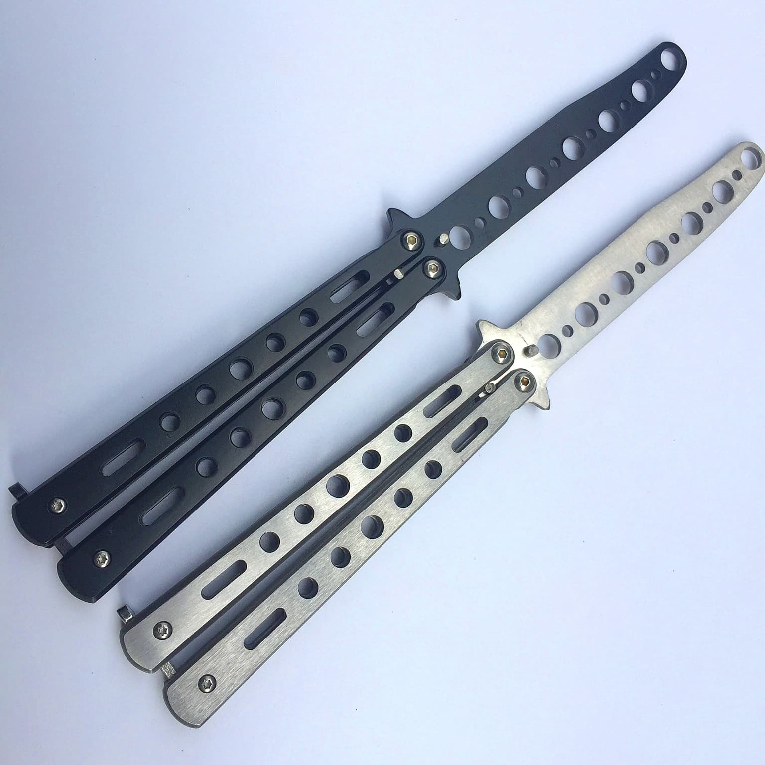 New Butterfly Shake Knife Unsharpened Fruit Peeler Training Toy Cool Practice Knife For Fruit Skinning Hardware Tools