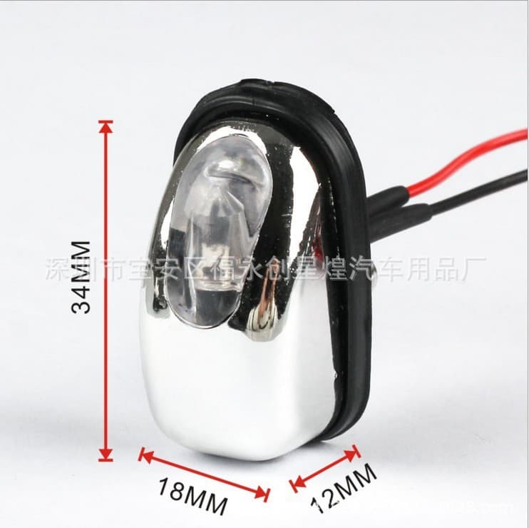 Car Washer Nozzle LED Light, Blue Light Wiper Fountain Light for Cars, Water Spray Hole Light, Hood Spray Decorative Light