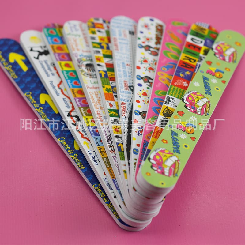 Professional Supply Korean Nail File Disposable Nail File Color Printed Nail File Nail File Strip