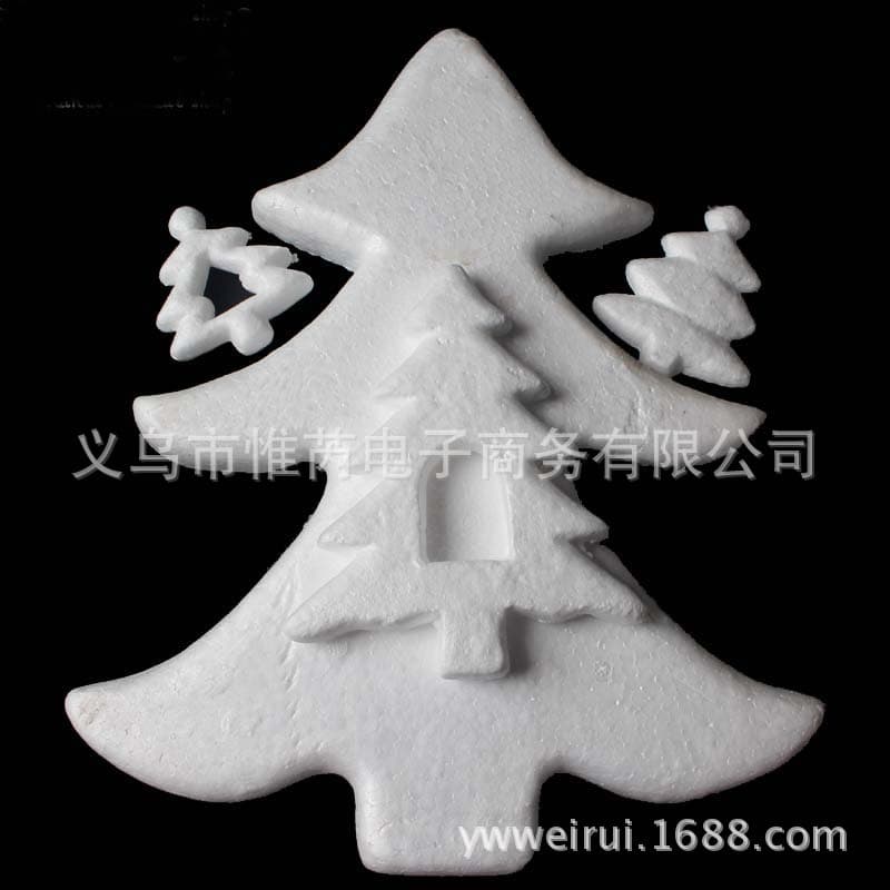 Factory direct sales poly foam Christmas tree Christmas ornaments decorative clay accessories DIY handmade materials