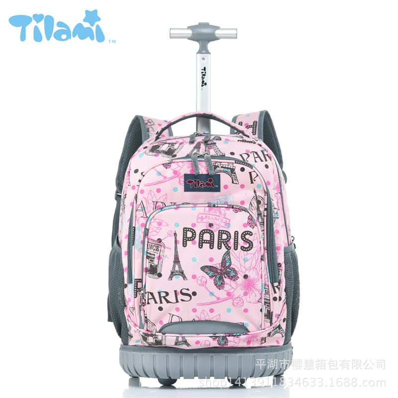 Trolley schoolbags, backpacks, schoolbags, hand-drawn schoolbags, children's schoolbags for primary and secondary school students in grades 3-5-6