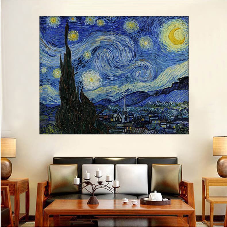 Diamond Painting Van Gogh Starry Night Cross Stitch Full Drill Landscape Art Wholesale Factory Direct