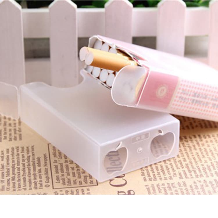 20-Pack Ultra-Thin Transparent Plastic Cigarette Case Soft Shell Personalized Creative Wholesale Advertising Cigarette Case