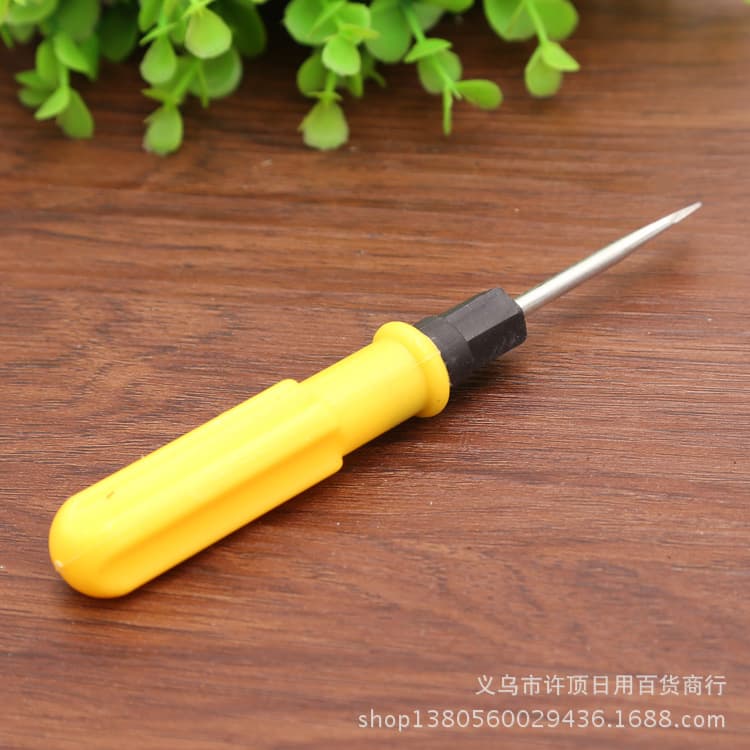 Household No. 4 Yellow Dual-Purpose Screwdriver Set, Phillips Head and Flathead Screwdriver Set, Small Screwdriver Set