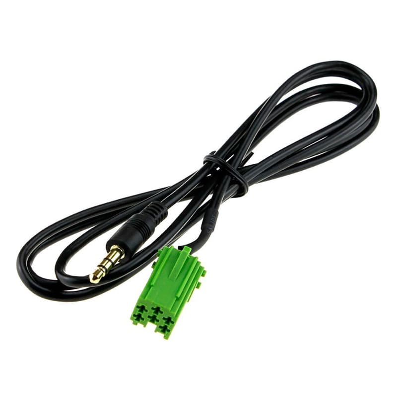 3.5mm AUX Audio Cable for Volkswagen Renault CD Player MP3 Apple iPhone