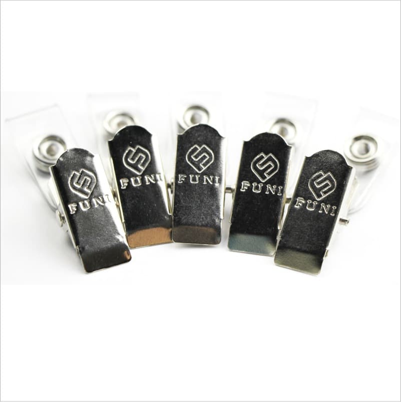 Funi FUNI metal clip buckle badge work card ID card accessories office position card paper matching metal clip