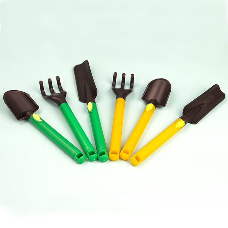 Plastic gardening three-piece set, children's gardening tools, succulent shovel, flower planting shovel, shovel, rake, children's safety toys
