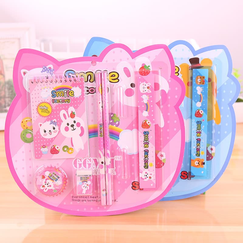 8-Piece Stationery Gift Box, Office & School Supplies, Cartoon Creative Children's Day Birthday Gift, Small Gift