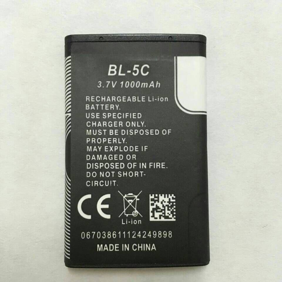 Factory supply mobile phone BL-5C lithium battery, full capacity 3.7V Nokia senior phone polymer battery, customizable
