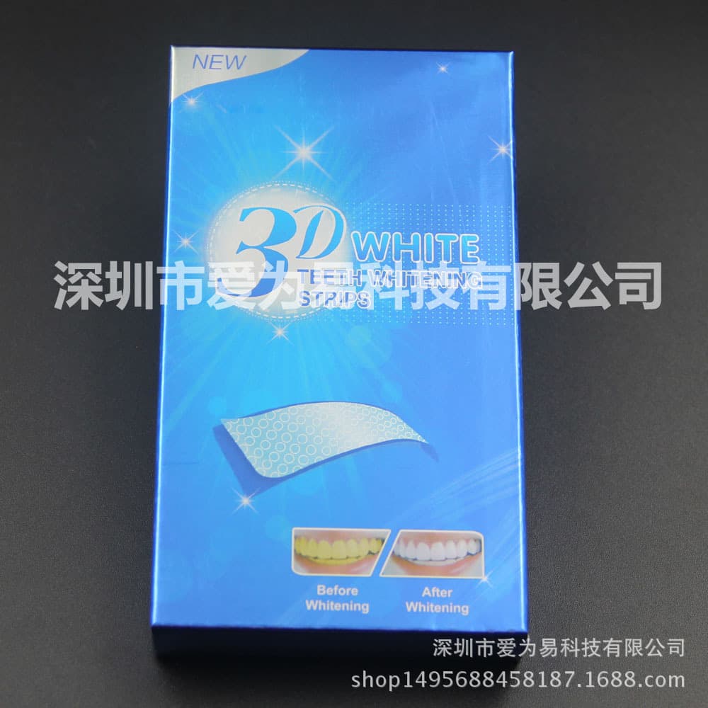 Cross-border 3D5D Whitening Teeth Strips 3D WHITE Teeth Whitening Strips Dental Whitening Strips for Removing Yellow and Stains