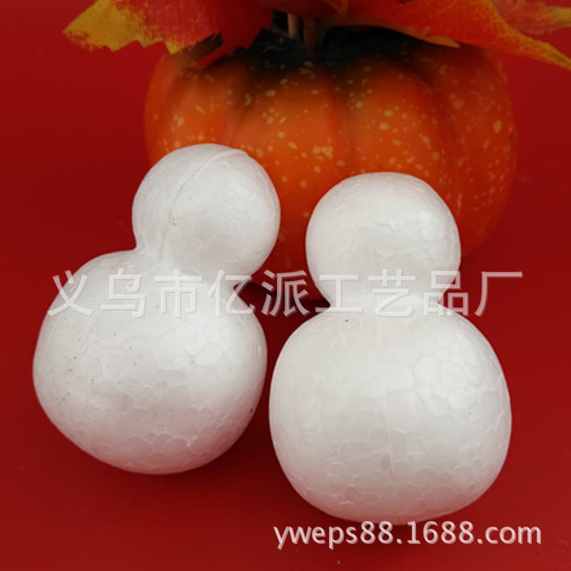 7.2cm Foam Ball Polystyrene Snowman (Non-standing Snow Scene) White EPS Raw Manufacturer Direct, Christmas Tree Decoration