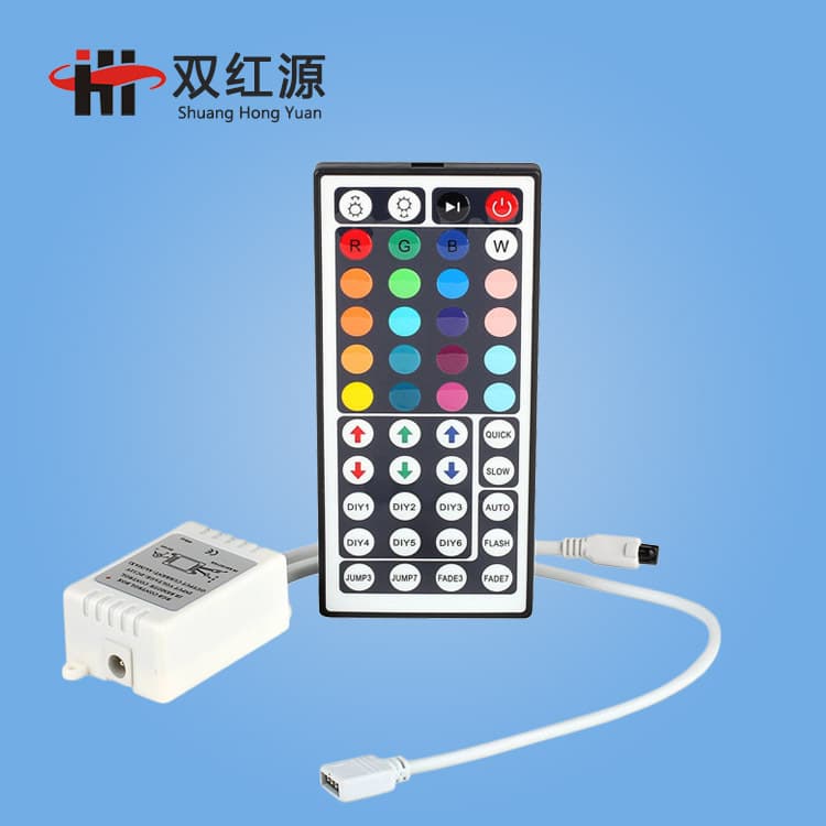 Manufacturer Dual Red Source 44-Key Double-Sided Panel Infrared Controller RGB Smart LED Light Outdoor Multicolor Strip Controller