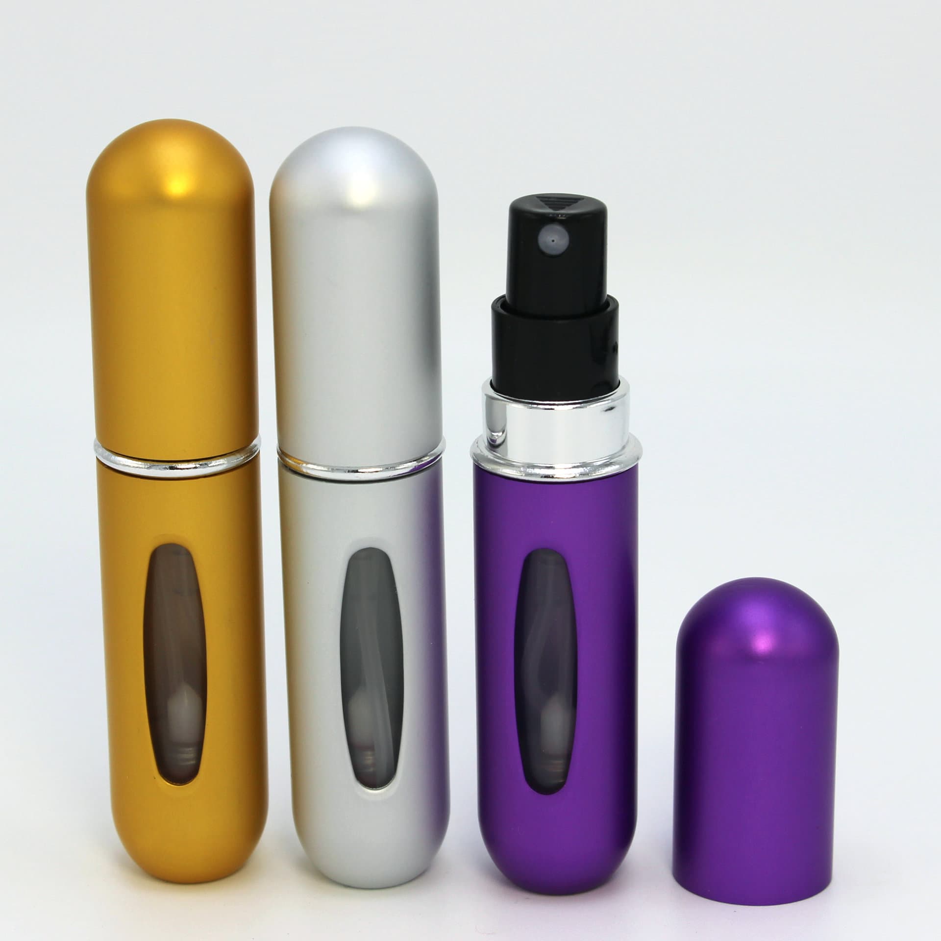 5ml Perfume Bottle Spray Bottle Bottom Fill Metal Empty Bottle Portable Cosmetic Refill Bottle