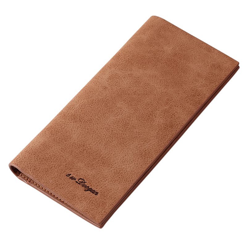 SWDVOGAN Men's Wallet Long Style Thin Student Men's Wallet Vintage Leather Wallet Men's Billfold In Stock Wholesale