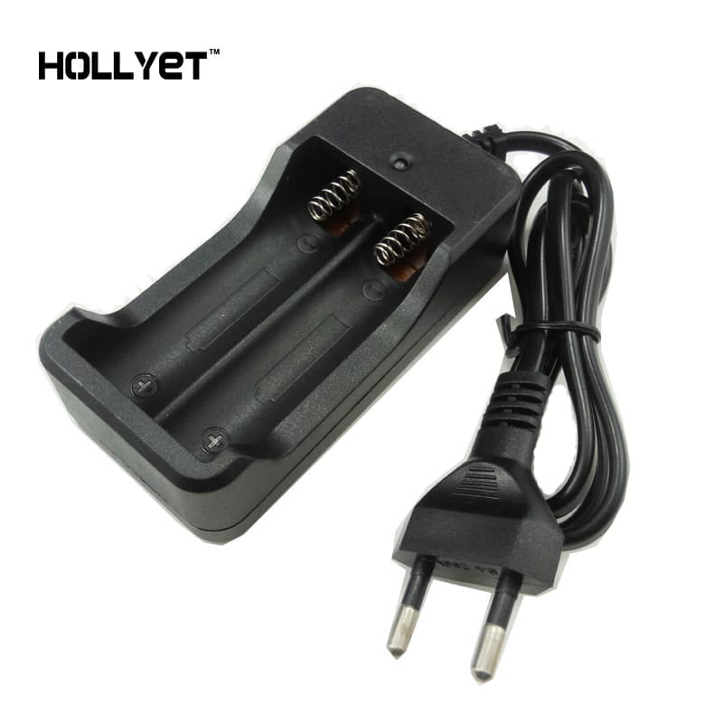 18650 Charger Dual Slot 3.7V Lithium Battery Box 4.2V Flashlight Headlamp Charger EU Plug US Plug