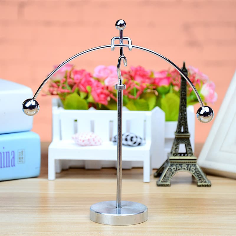 High-legged Single-legged Mini Iron Man Balance Ornament Unbreakable Strongman Weightlifting Balance Desktop Iron Art Decoration