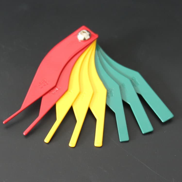 Brake Pad Thickness Gauge, Brake Pad Thickness Ruler, Brake Pad Measuring Tool, Wear Measurement Tool, Brake Pad Feeler Gauge
