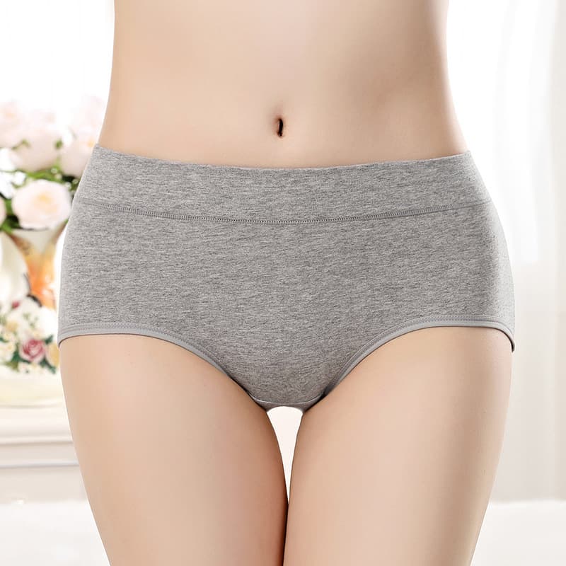 Mid-Rise Women's Cotton Panties Mid-Rise Solid Cotton Triangle Panties Plus Size Cotton Women's Underwear Manufacturer