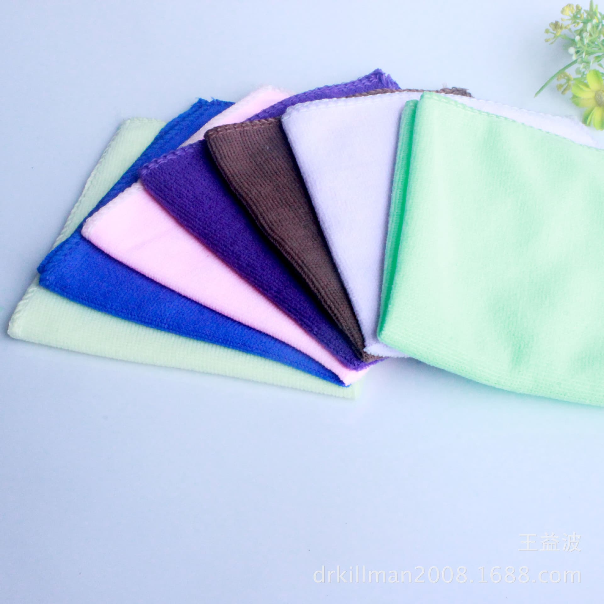 25*25 microfiber towel dry hair car wash towel car wipe towel small square towel gift towel