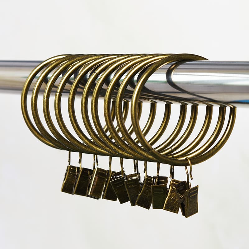 Amazon best-selling metal curtain clips, curtain rings, metal hanging rings, curtain clip hooks wholesale