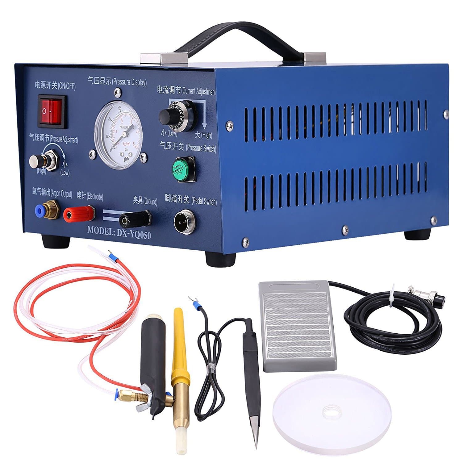 High-power argon shielded pulse spot welding machine-stainless steel ring welding machine laser butt welding machine necklace bracelet welding