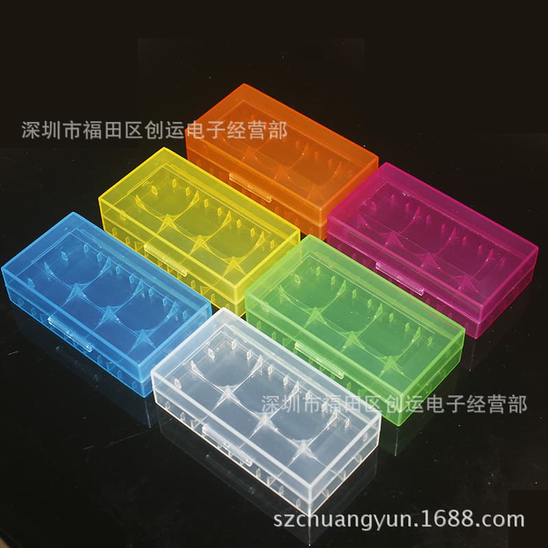 PP Material 18650/16340/17500 Battery Case Battery Storage Box CR123A Battery Case Multi-Spec Compatible