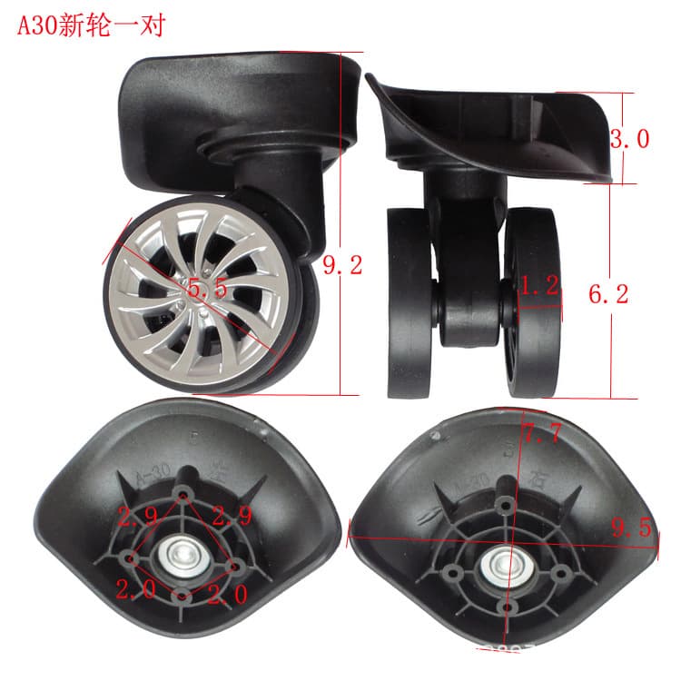 Drop shipping various luggage trolley wheels, travel suitcase wheels, suitcase accessories, universal wheels, hard case wheels
