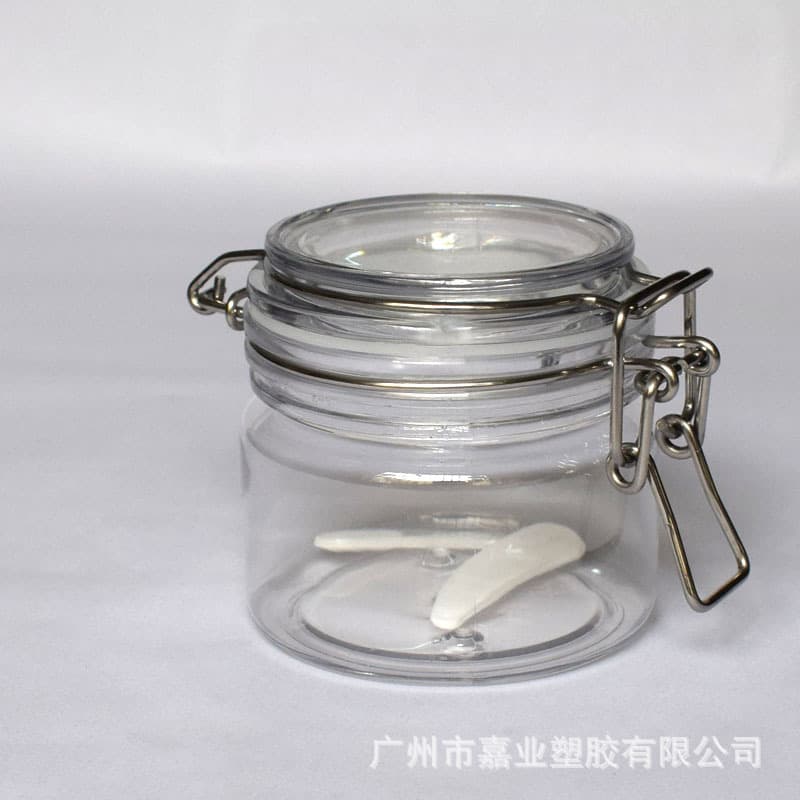 Popular pet snap sealed jar 200ml cosmetic packaging bottle cream bottle honey jar facial mask jar hand cream bottle