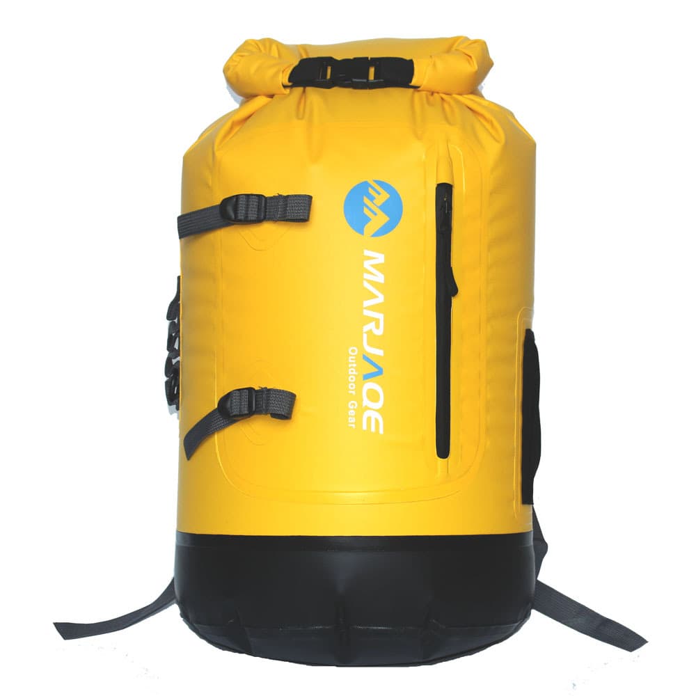 Marjaqe Unisex Outdoor Waterproof Backpack for Kayaking Beach Camping Hiking PVC Material Durable Water Sports Bag